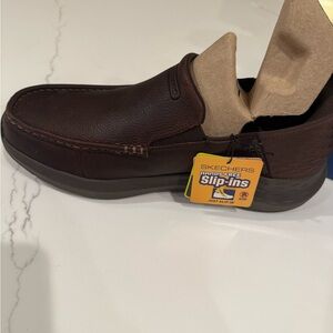 Skechers Men's Dark Brown Slip-Ons